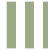 Cristiana Masi Green Stripes Wallpaper -Green / White