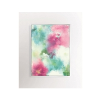 Abstract Floral Canvas with Frame