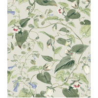 Light Taupe Moon Flower Wallpaper