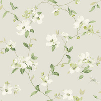 Light Grey Dogwood Wallpaper