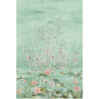Serenity Lotus Mural - Seaglass