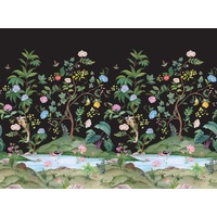 Myanmar Lagoon Mural - Black
