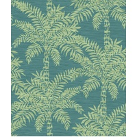 Beach Palms - Teal Green