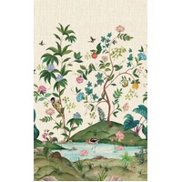 Myanmar Lagoon Mural Natural - Natural Raffia