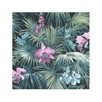 Tropical Palms & Orchids Global Fusion Wallpaper (Discontinued)
