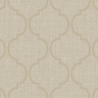 Ogee on Basket Weave Textured  Wallpaper (expired)